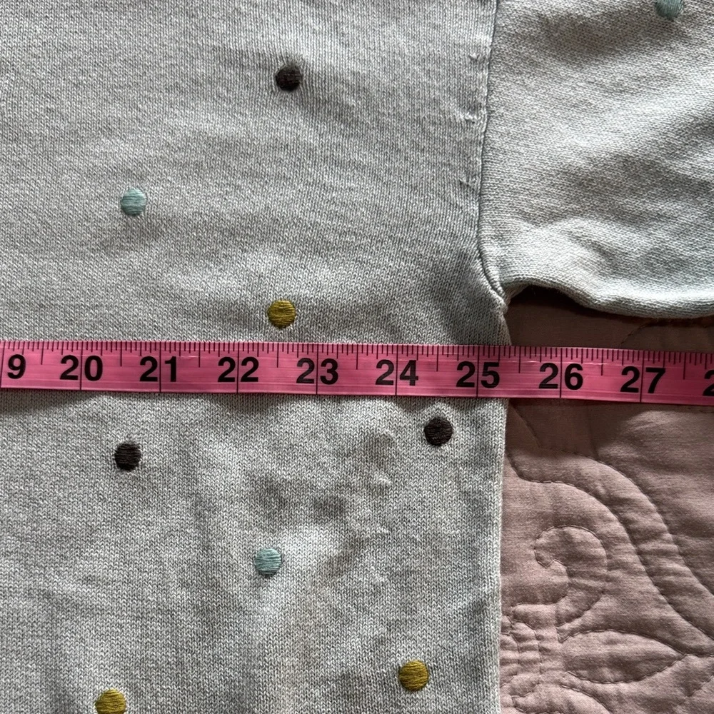 NWT J. Jill Polka Dot Sweater Robin’s Egg Blue size Large Tall - Picture 11 of 13